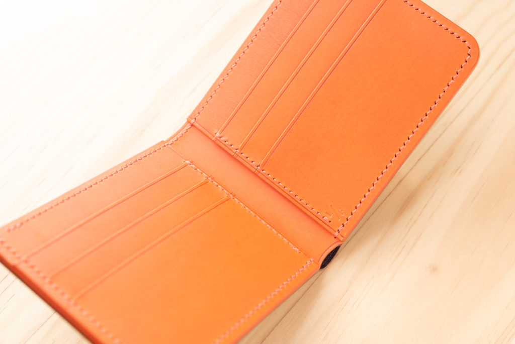 Bright orange buttero bifold
