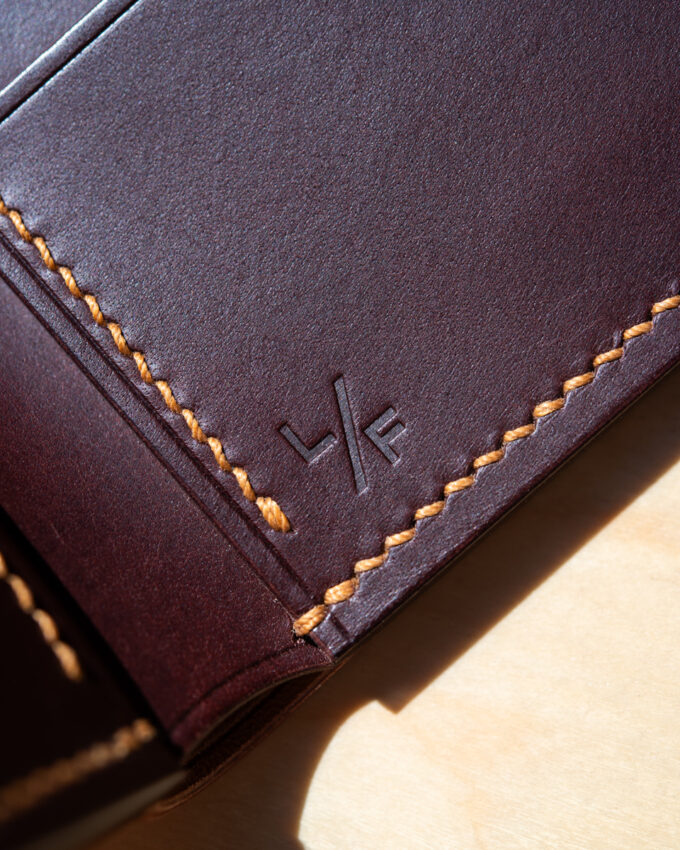 Ready to Ship - Cordovan x Minerva Bifold - Left Foot Leather