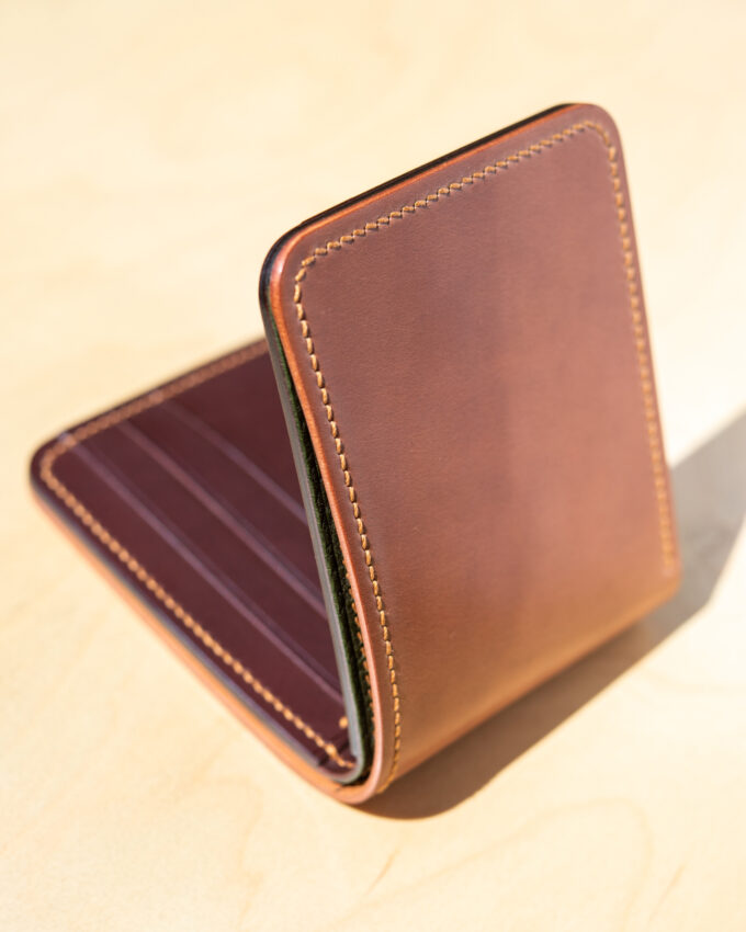 Ready to Ship - Cordovan x Minerva Bifold - Left Foot Leather