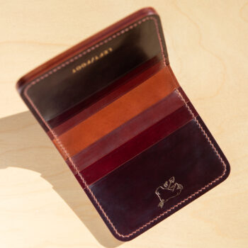 cordovan wallet in a mix of colors